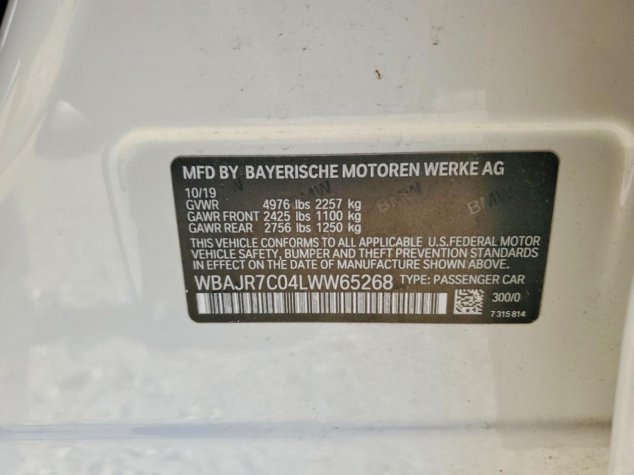 2020 BMW 530 XI photo 34
