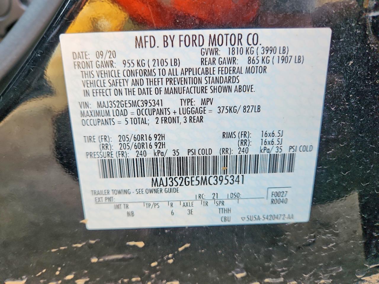 2021 FORD ECOSPORT SE photo 25
