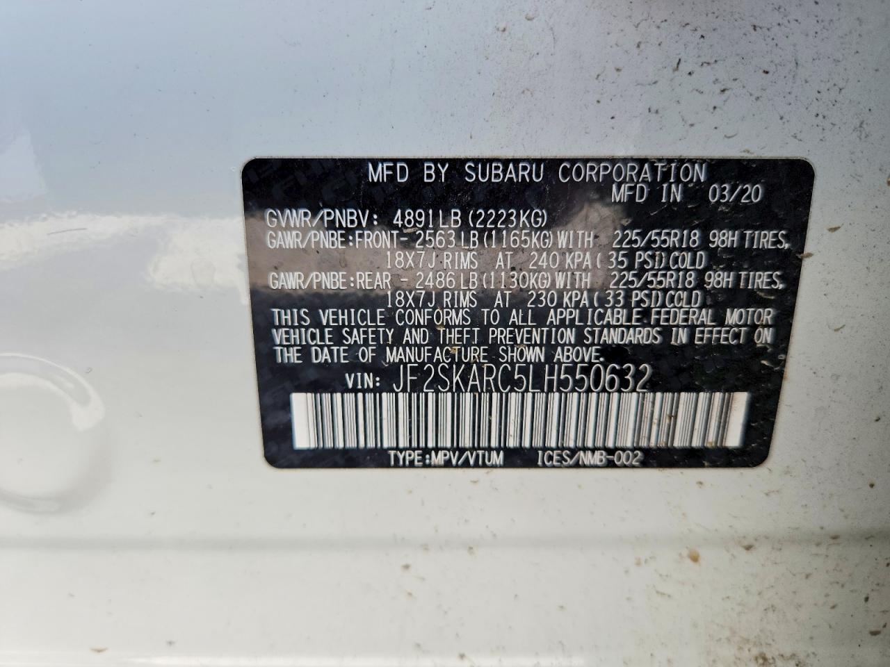 2020 SUBARU FORESTER SPORT photo 13