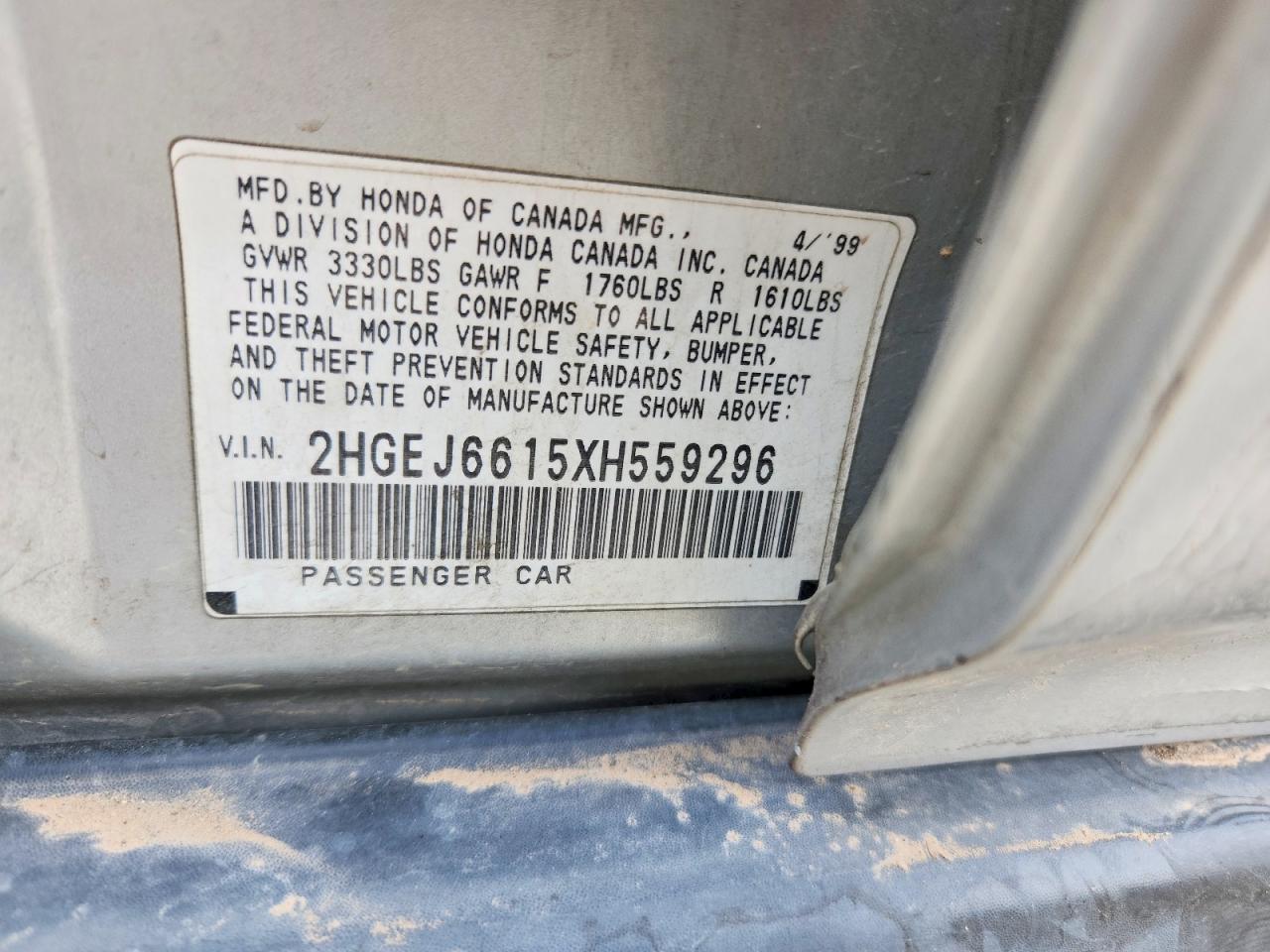 1999 HONDA CIVIC BASE photo 23