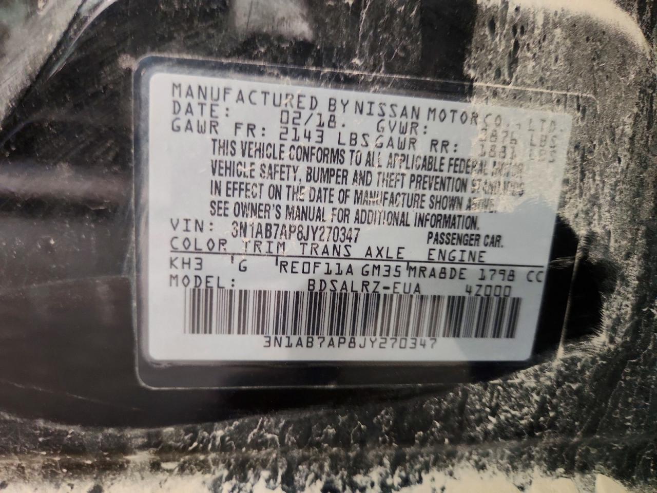 2018 NISSAN SENTRA SR photo 23