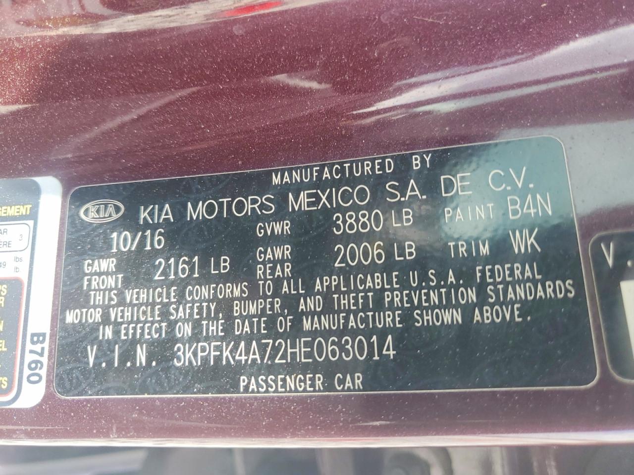 2017 KIA FORTE LX photo 23