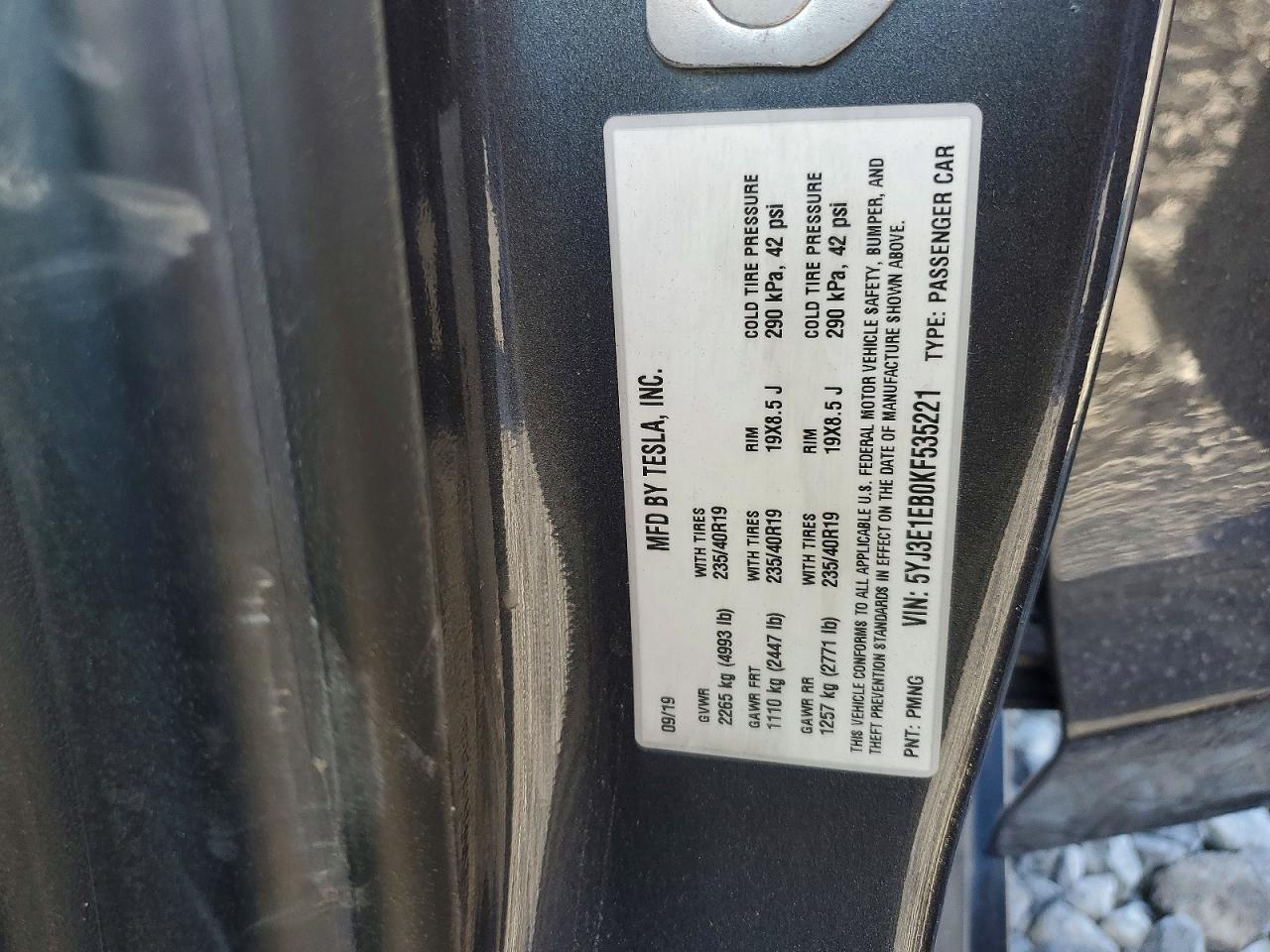 2019 TESLA MODEL 3 photo 25