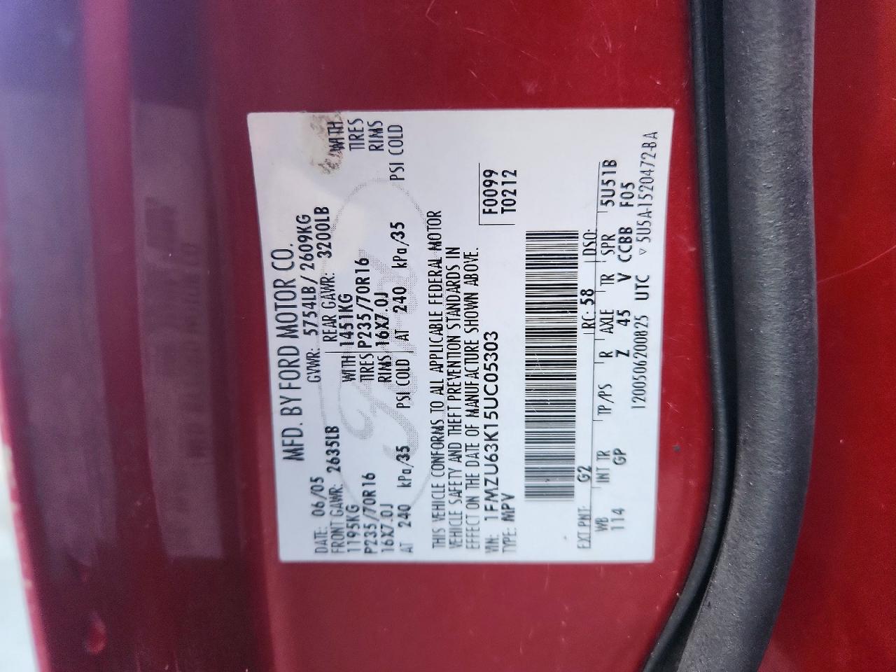 2005 FORD EXPLORER XLT photo 37