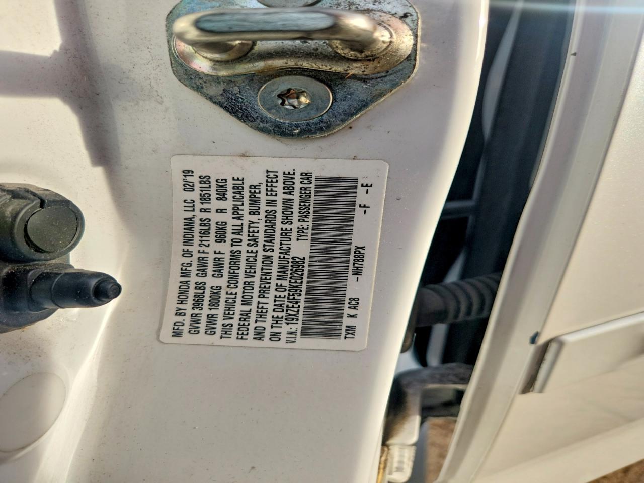 2019 HONDA INSIGHT EX photo 34