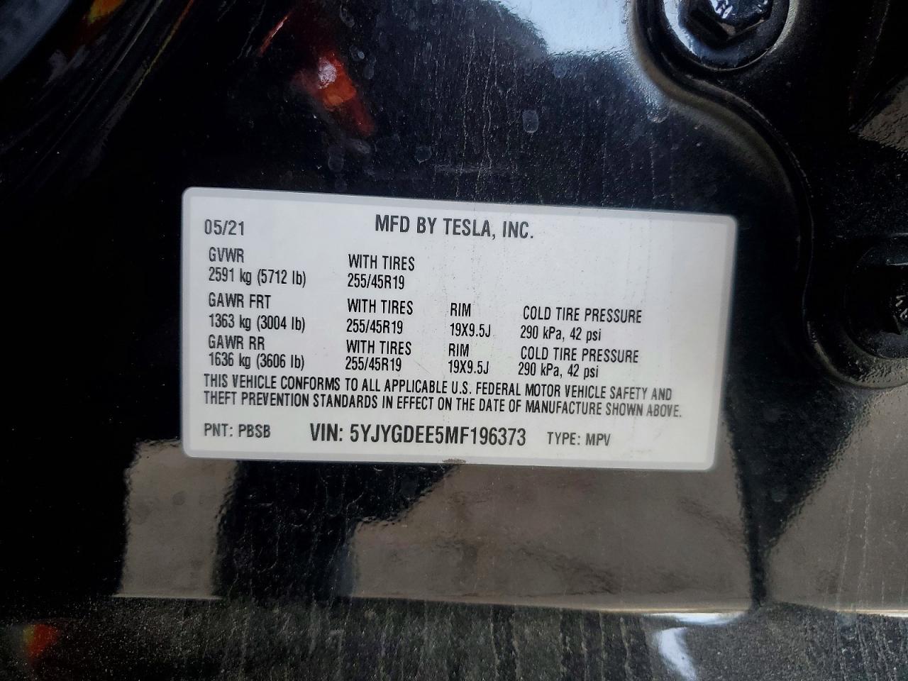 2021 TESLA MODEL Y photo 25