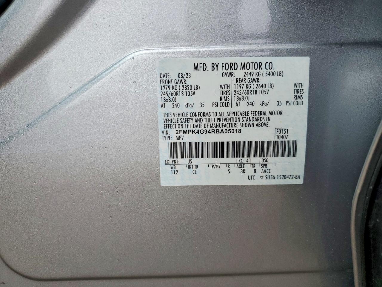 2024 FORD EDGE SE photo 40