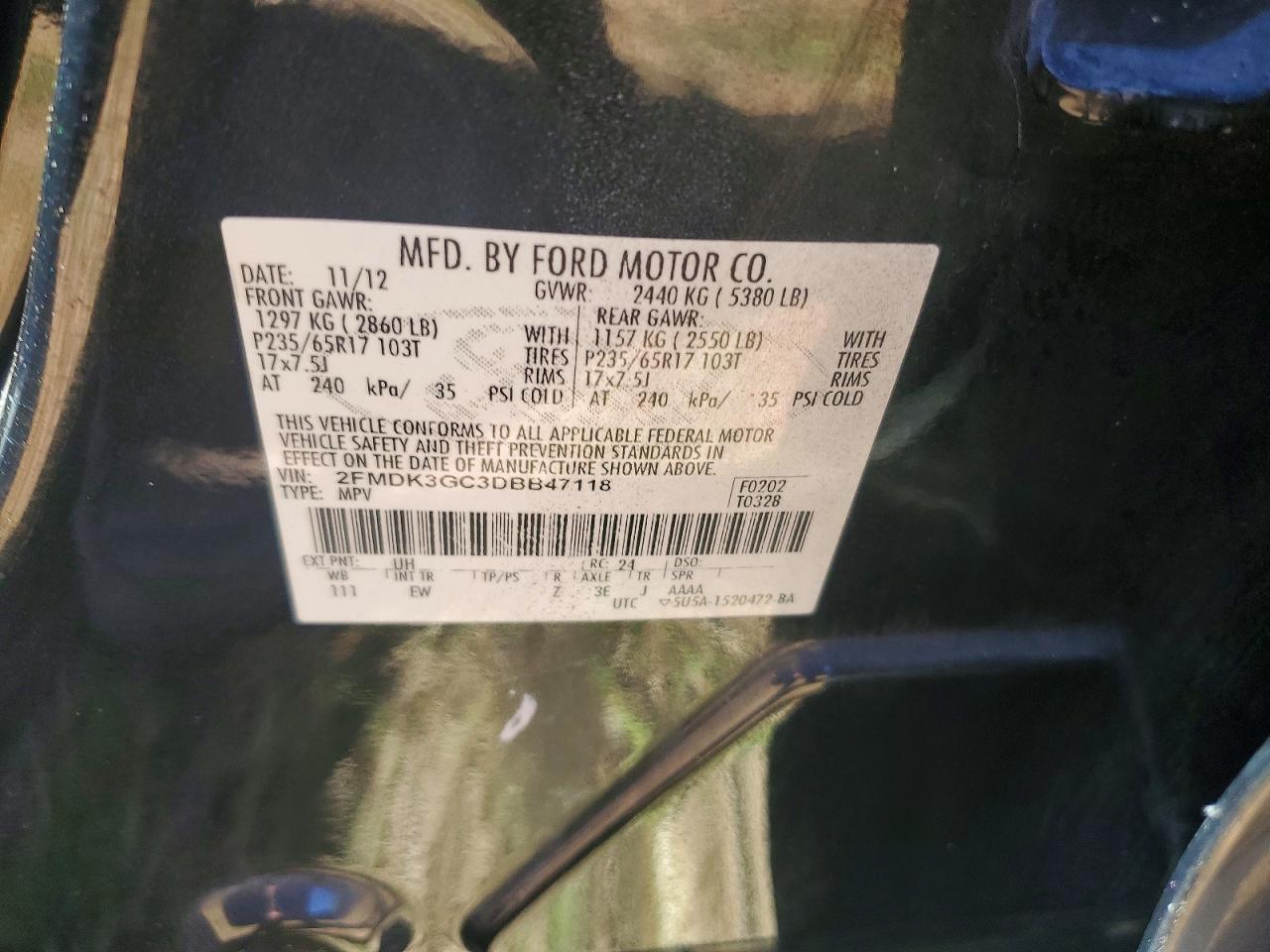 2013 FORD EDGE SE photo 27
