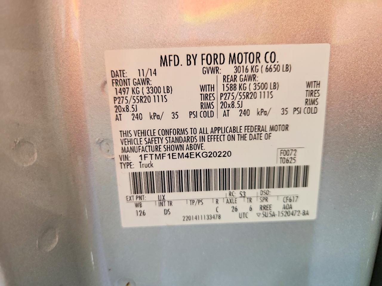 2014 FORD F150 photo 23