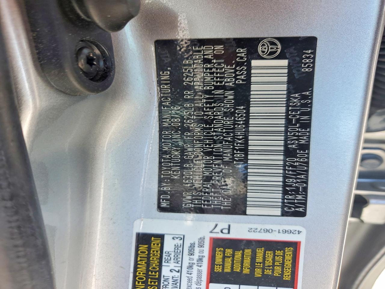 2017 TOYOTA CAMRY SE photo 34