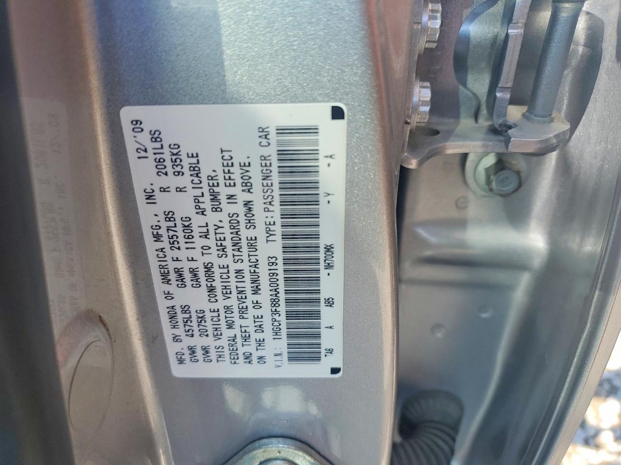 2010 HONDA ACCORD EXL photo 23