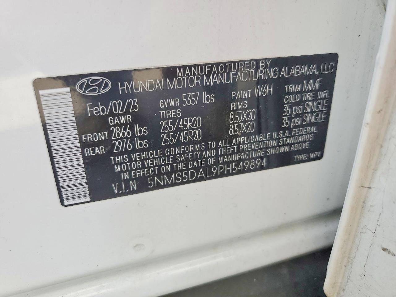 2023 HYUNDAI SANTA FE CALLIGRAPHY photo 40