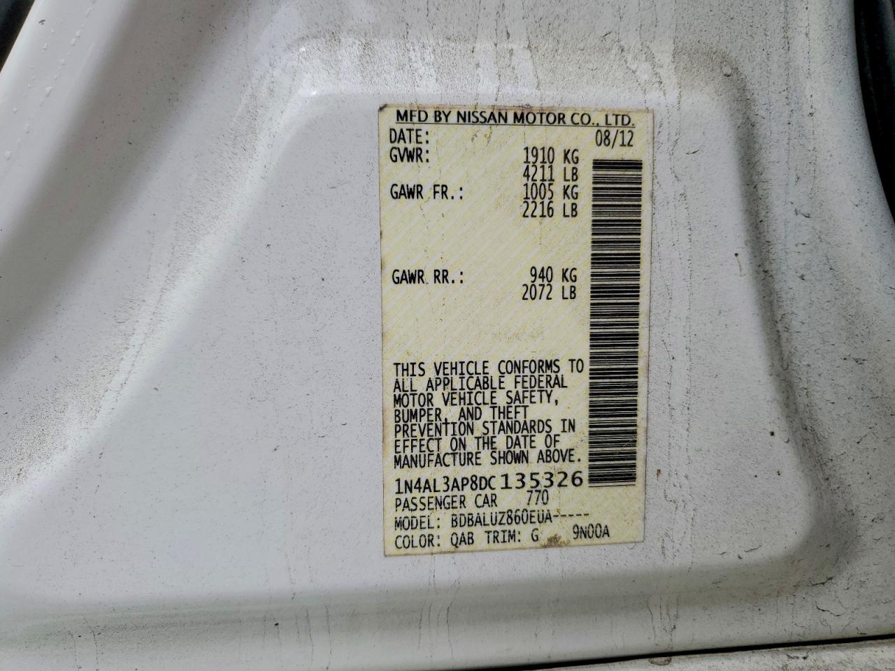 2013 NISSAN ALTIMA 2.5 photo 23