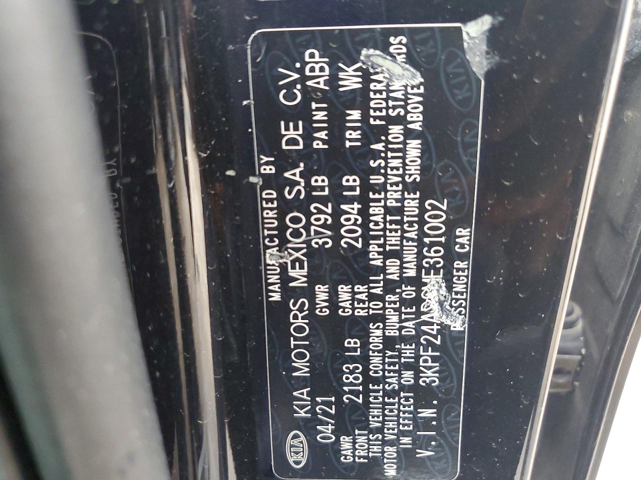 2021 KIA FORTE LXS photo 23