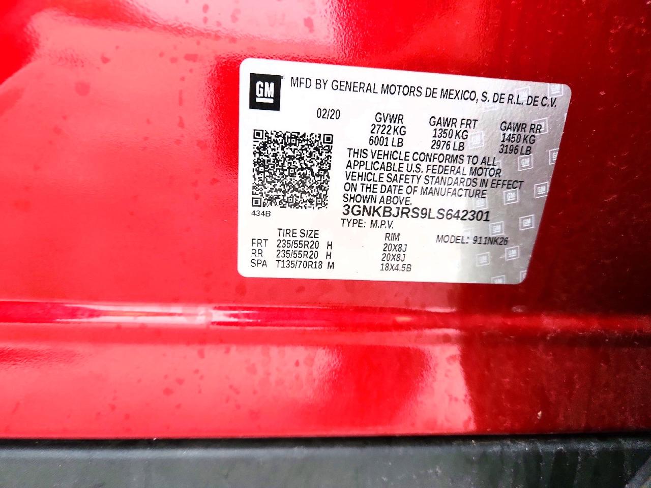 2020 CHEVROLET BLAZER 3LT photo 25