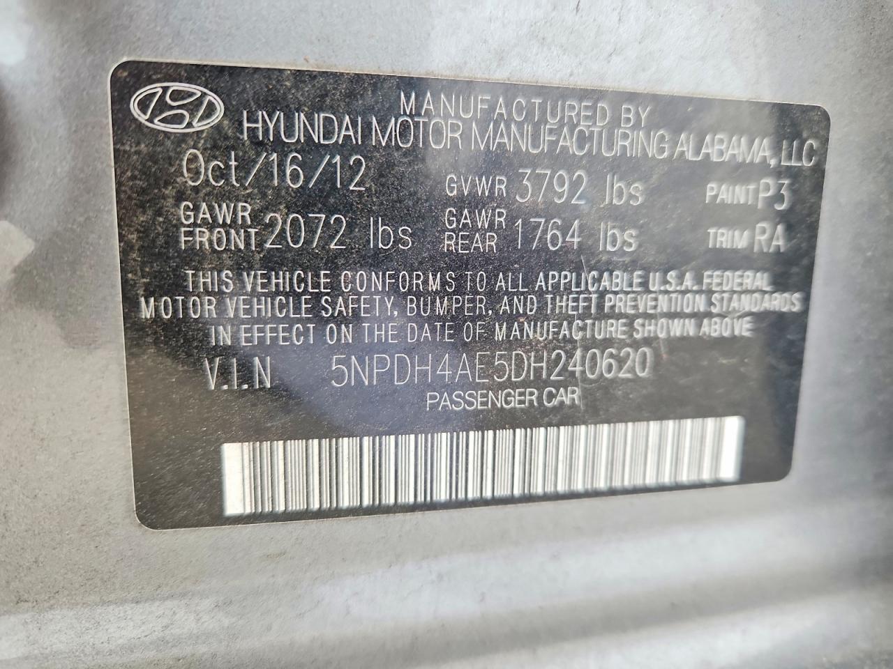 2013 HYUNDAI ELANTRA GLS photo 23