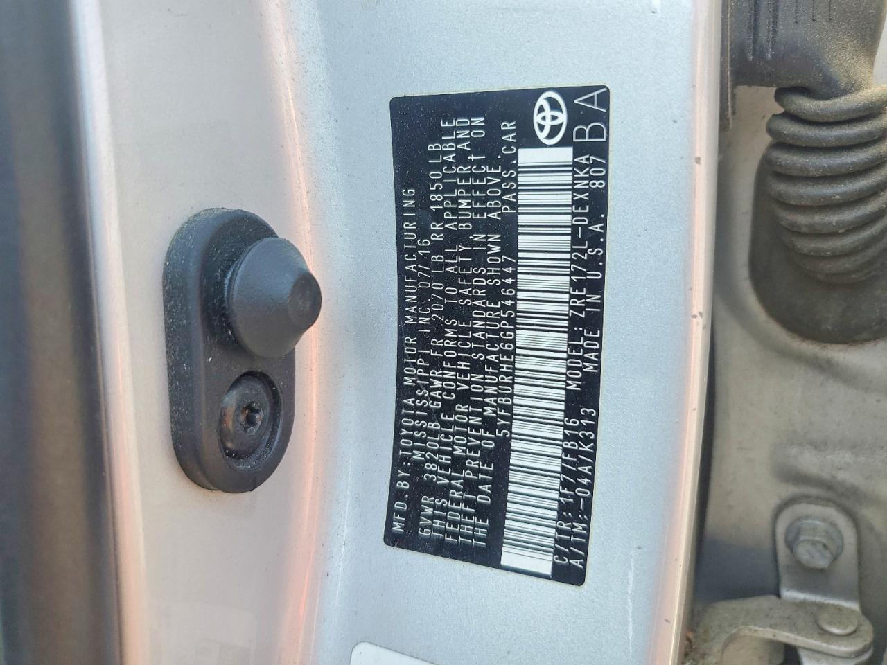 2016 TOYOTA COROLLA LE photo 23
