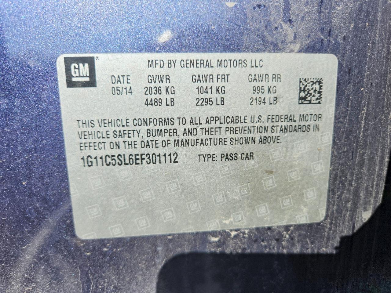 2014 CHEVROLET MALIBU 1LT photo 23