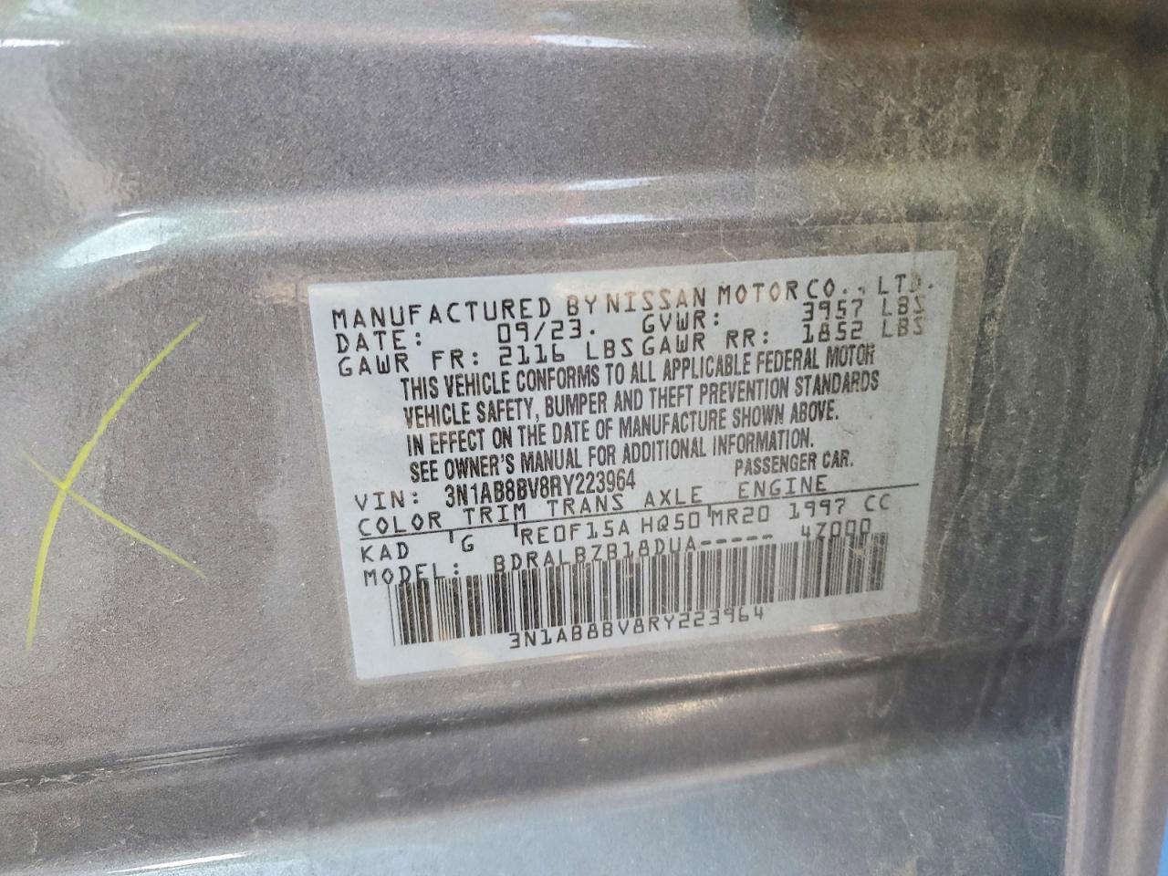 2024 NISSAN SENTRA S photo 37