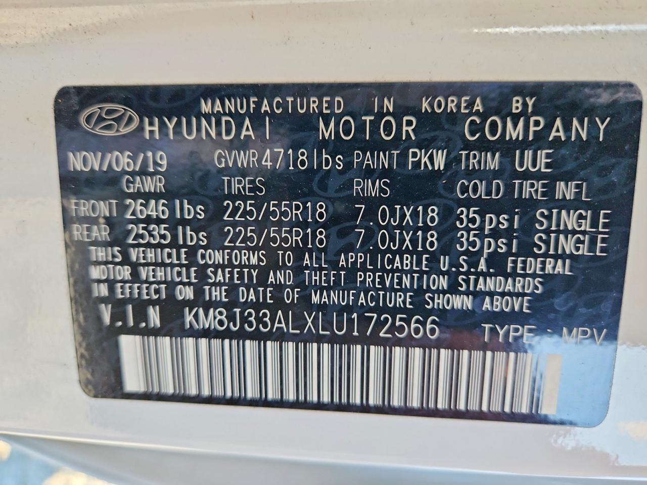 2020 HYUNDAI TUCSON ULTIMATE photo 25