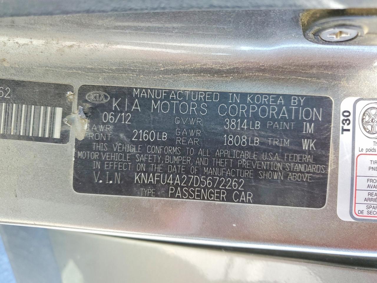 2013 KIA FORTE EX photo 12