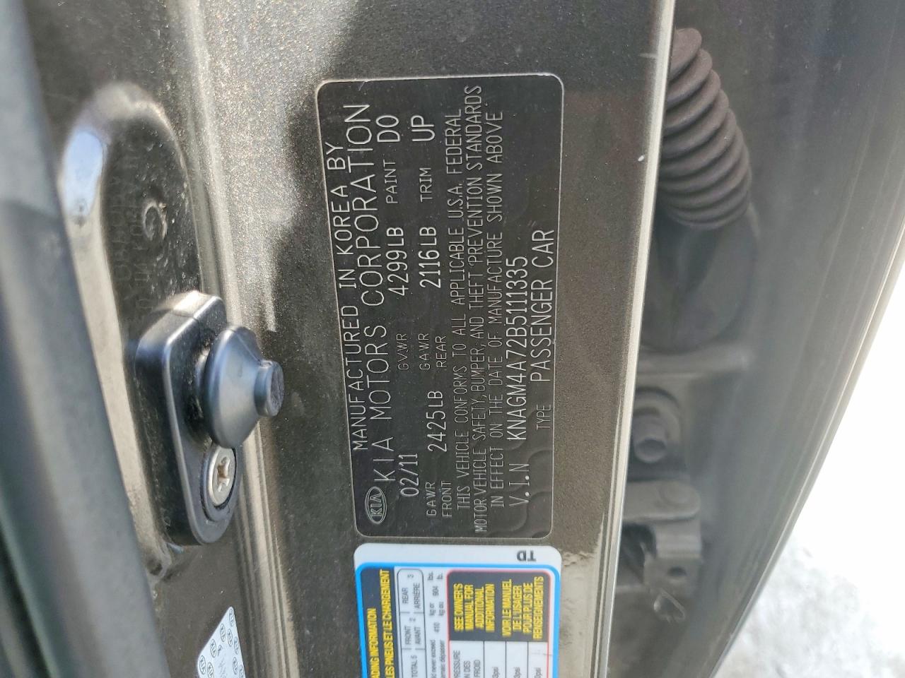 2011 KIA OPTIMA LX photo 25