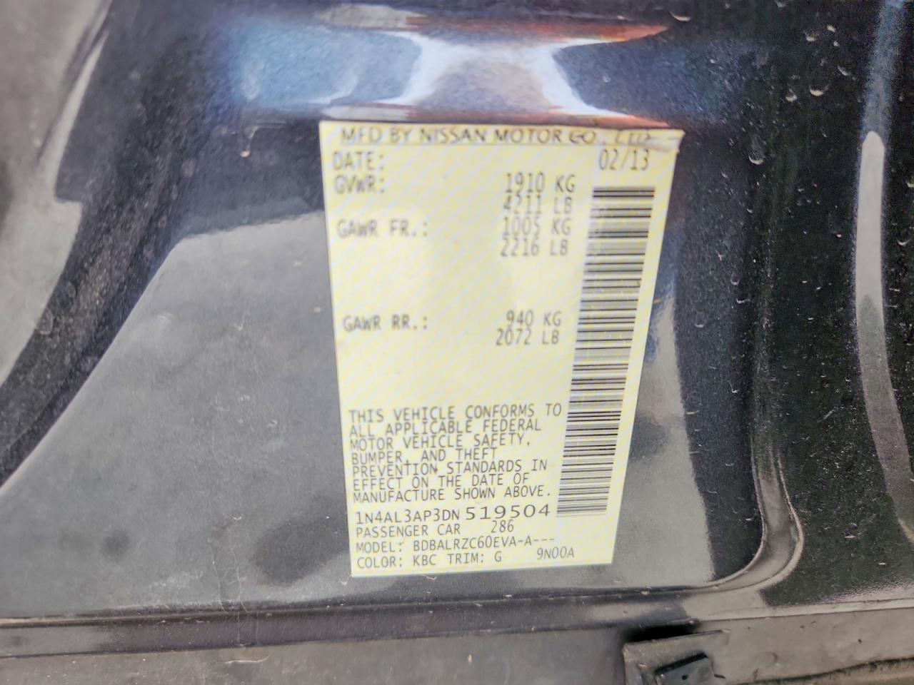2013 NISSAN ALTIMA 2.5 photo 23