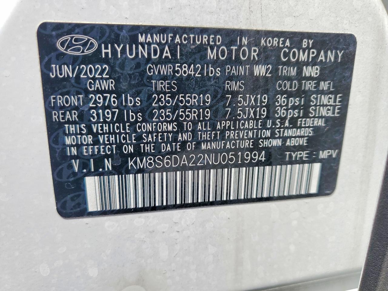 2022 HYUNDAI SANTA FE SEL photo 13