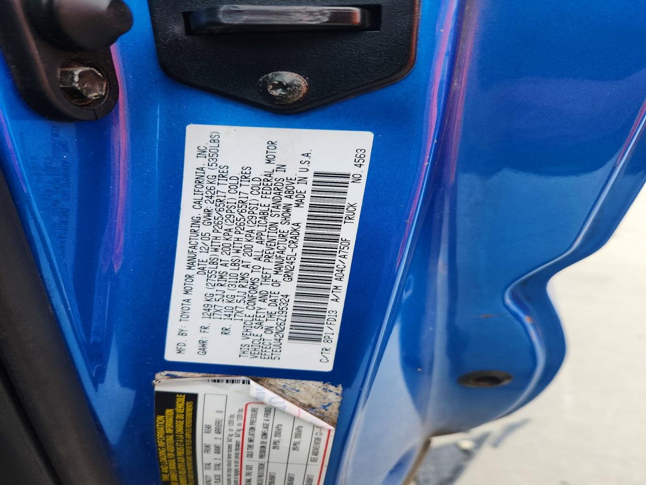 2006 TOYOTA TACOMA ACCESS CAB photo 34