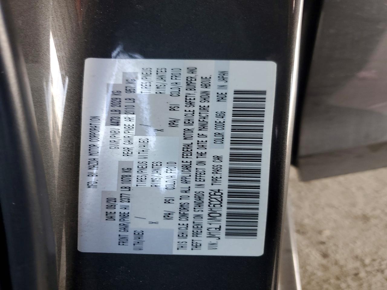 2021 MAZDA 6 TOURING photo 25