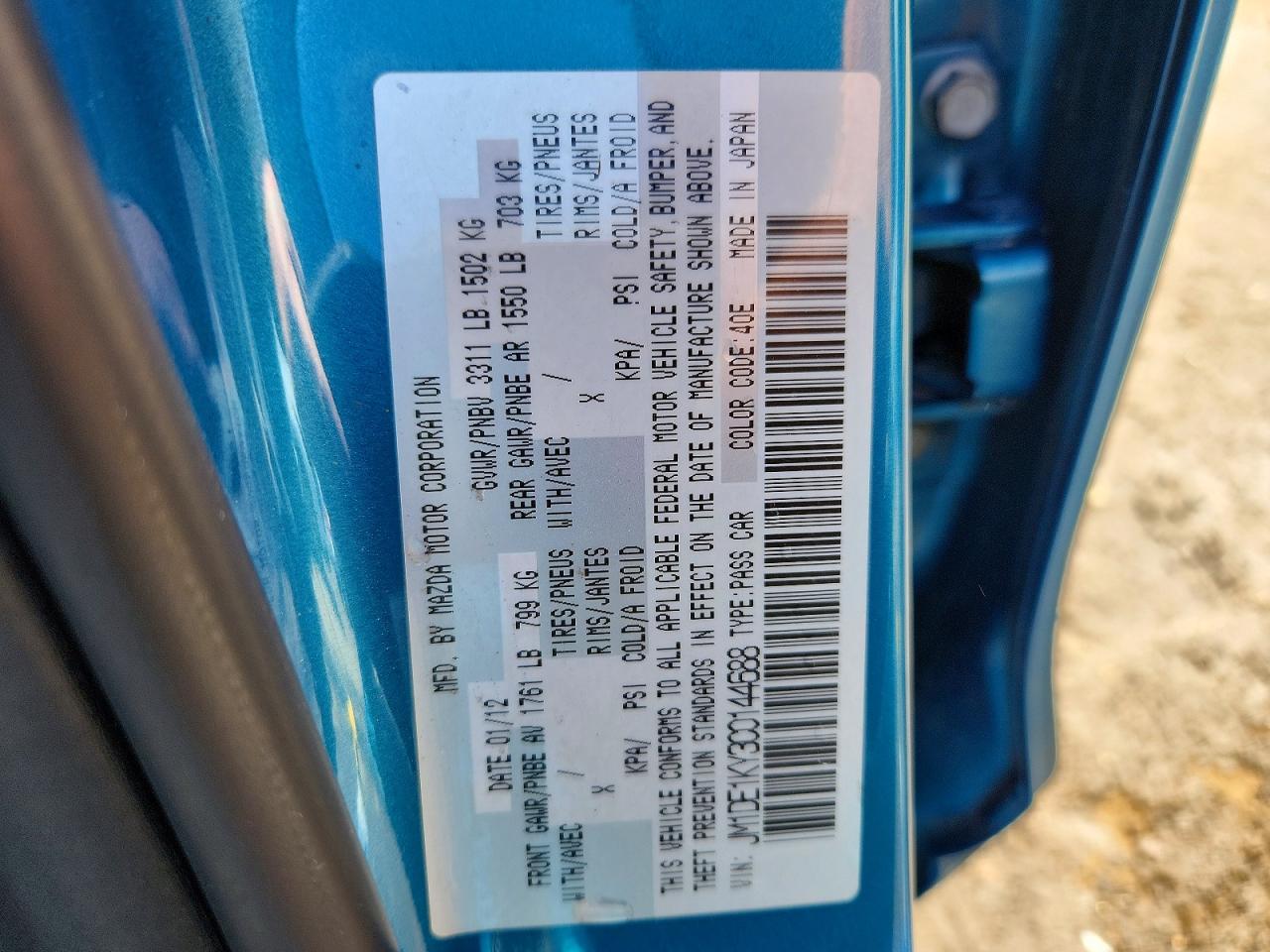 2012 MAZDA MAZDA2 photo 25