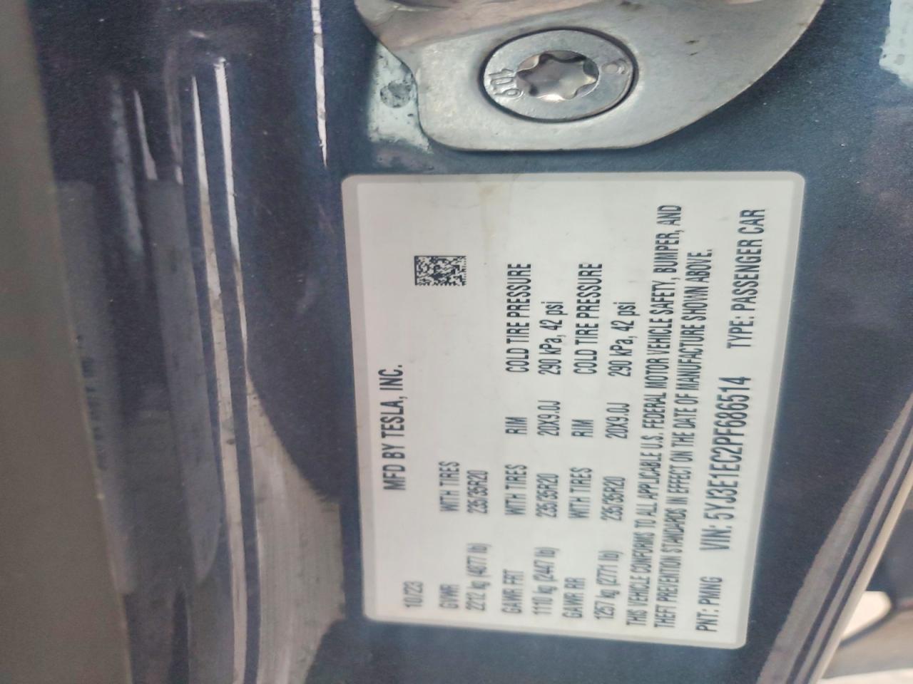 2023 TESLA MODEL 3 photo 12
