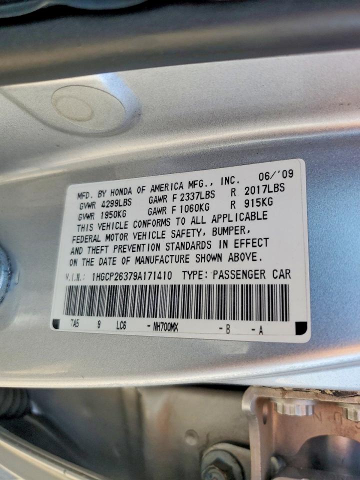 2009 HONDA ACCORD LX photo 25