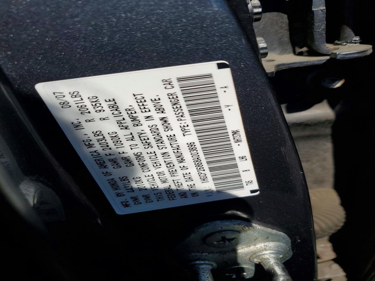 2008 HONDA ACCORD EXL photo 34