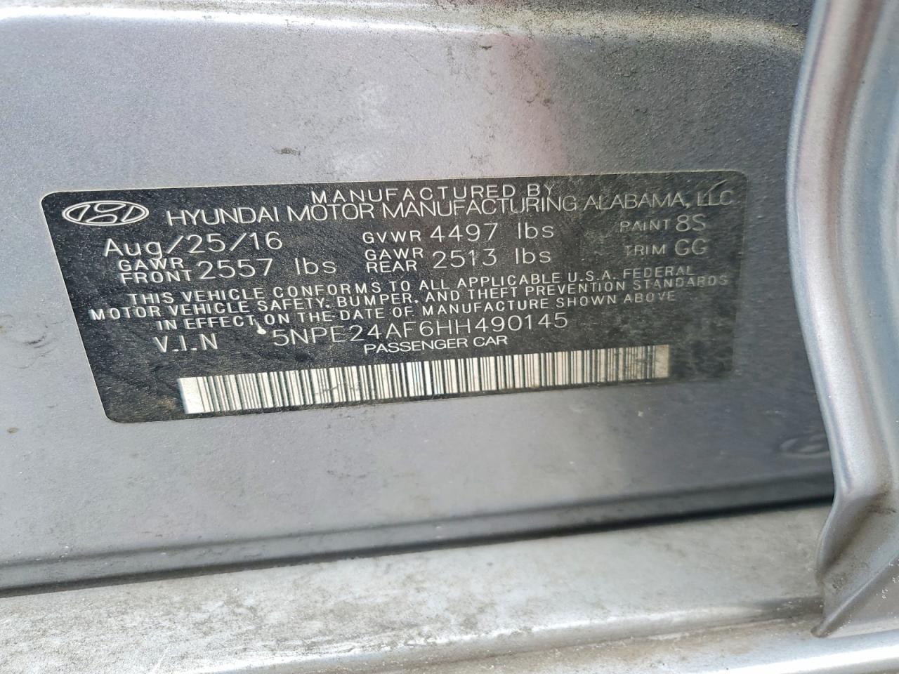 2017 HYUNDAI SONATA SE photo 12