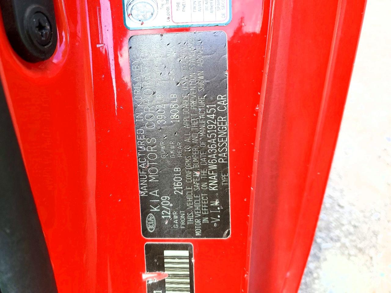 2010 KIA FORTE SX photo 23