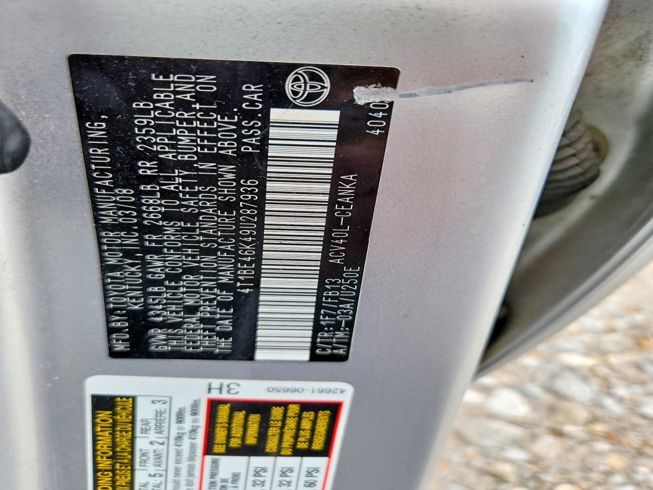 2009 TOYOTA CAMRY LE photo 23