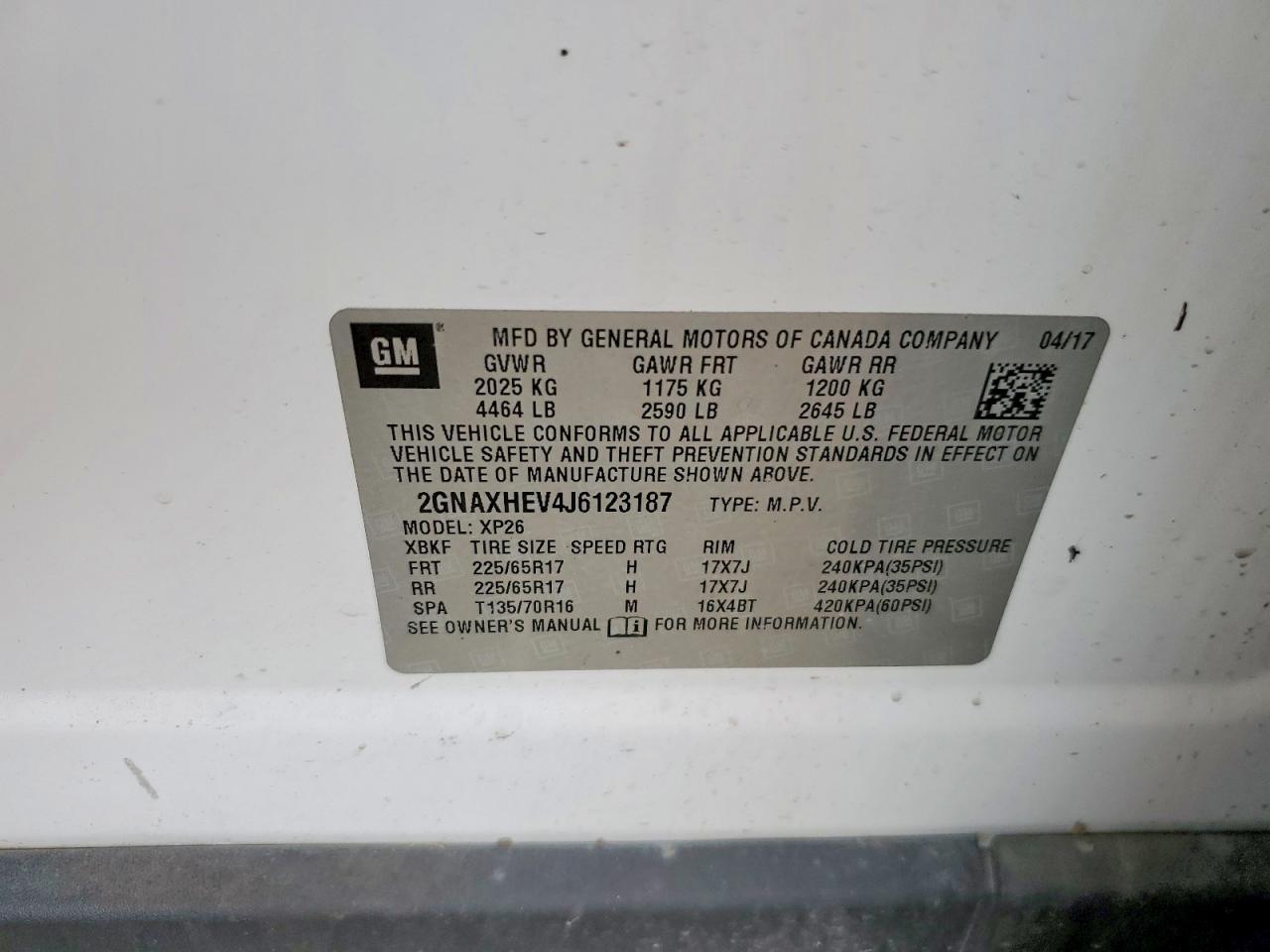2018 CHEVROLET EQUINOX LS photo 23