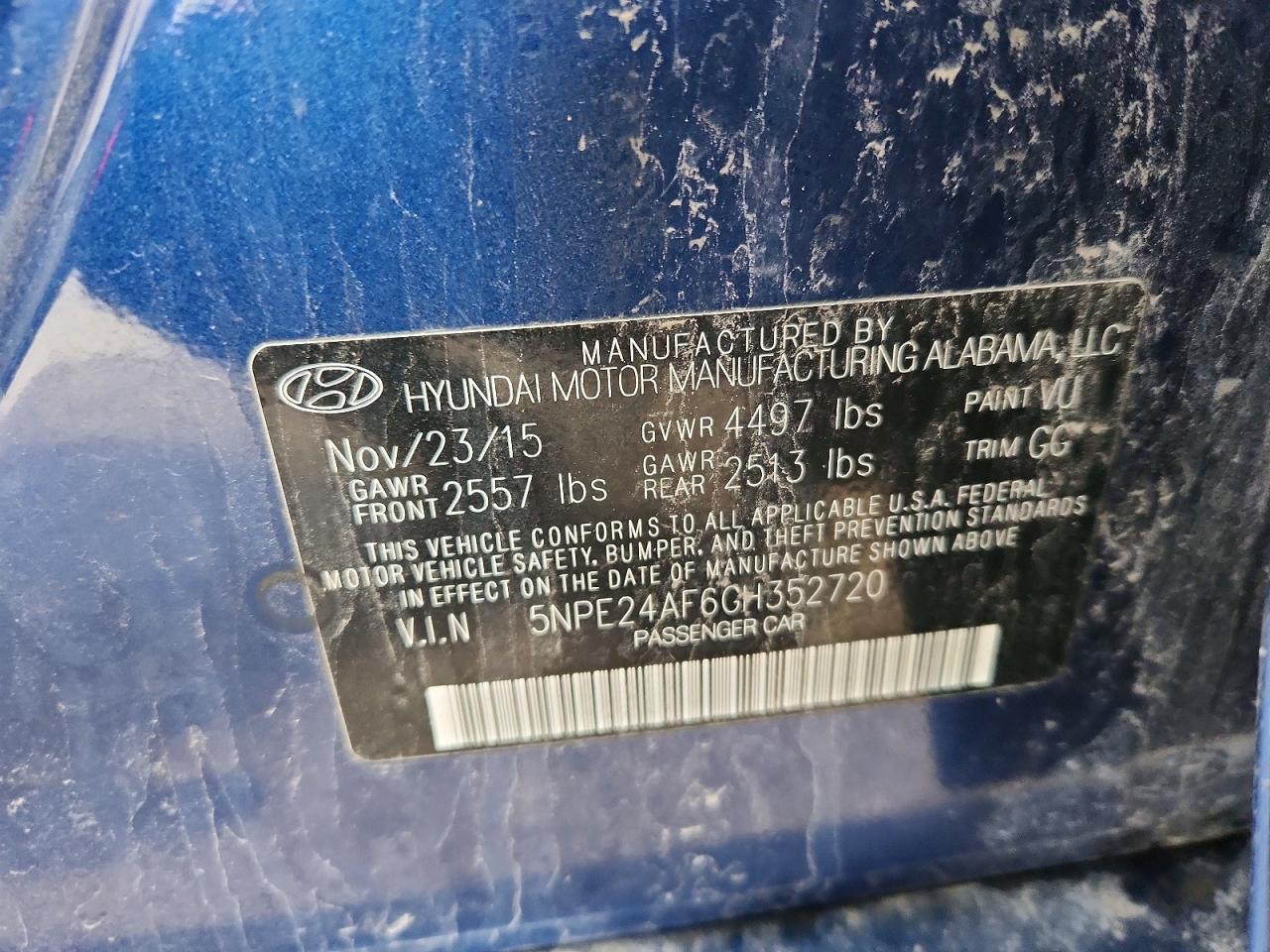 2016 HYUNDAI SONATA SE photo 34