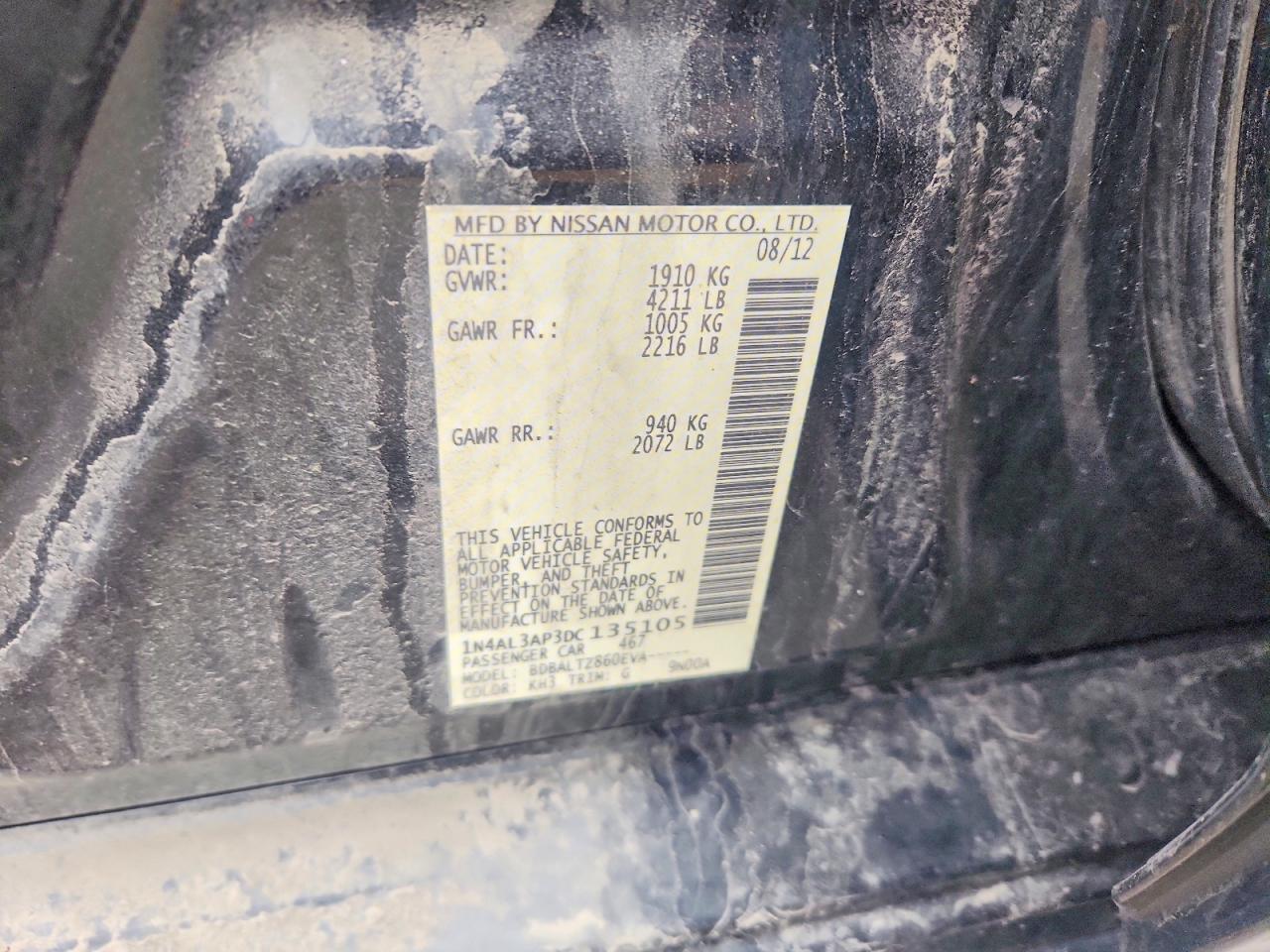 2013 NISSAN ALTIMA 2.5 photo 34