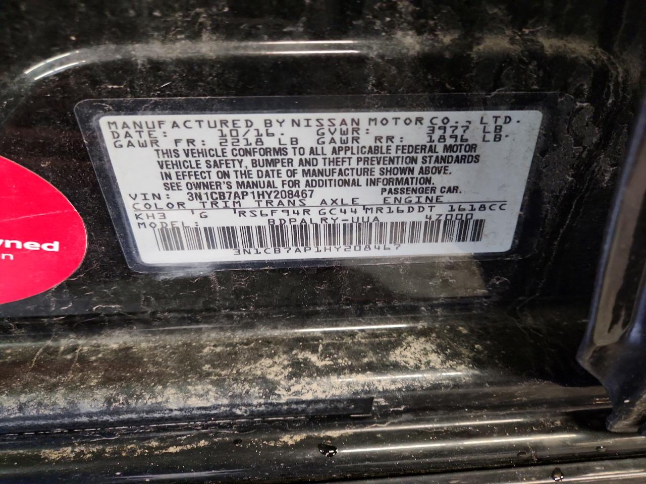 2017 NISSAN SENTRA SR TURBO photo 13