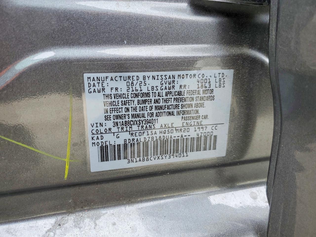 2025 NISSAN SENTRA SV photo 12