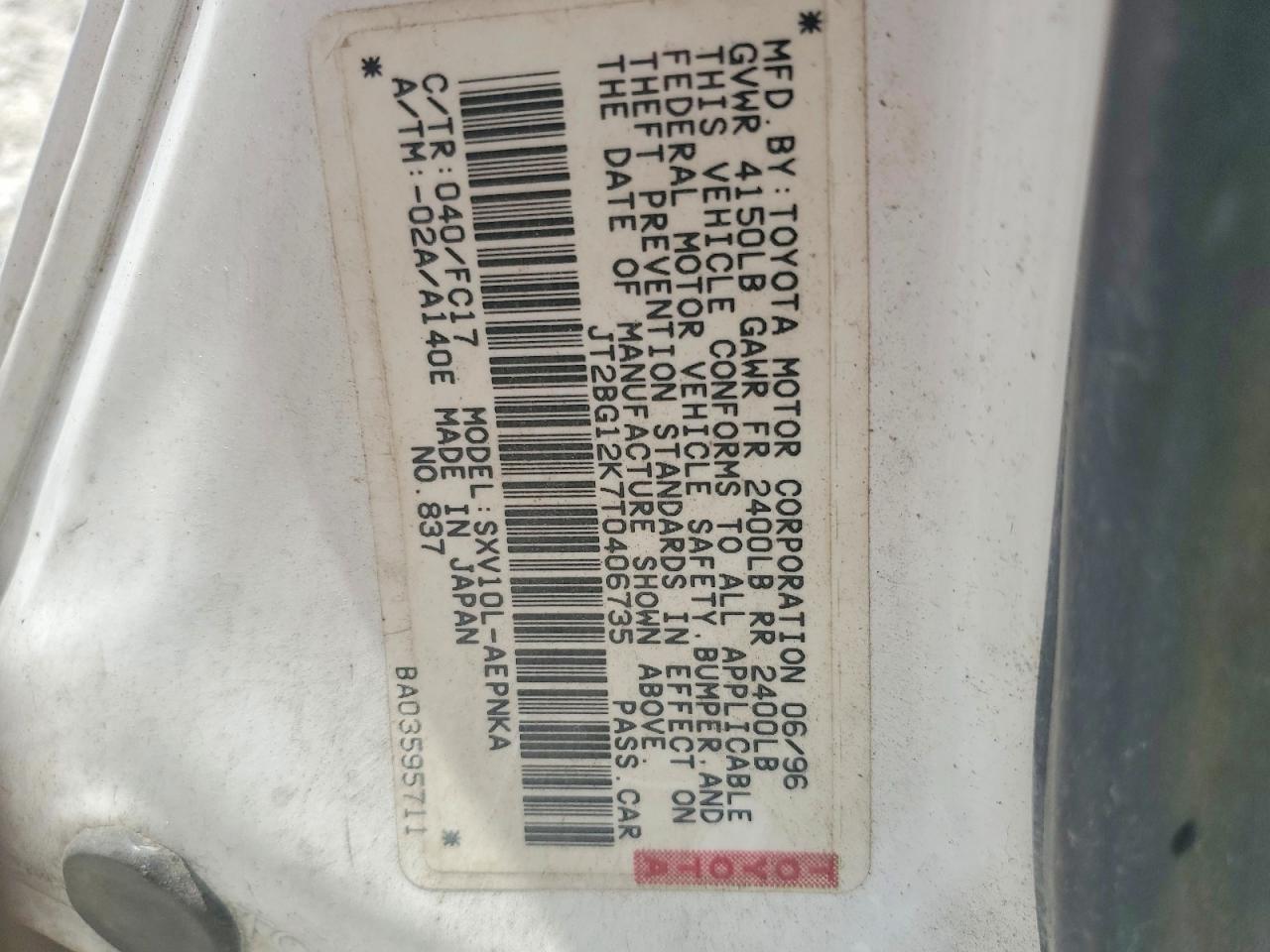 1996 TOYOTA CAMRY LE photo 23