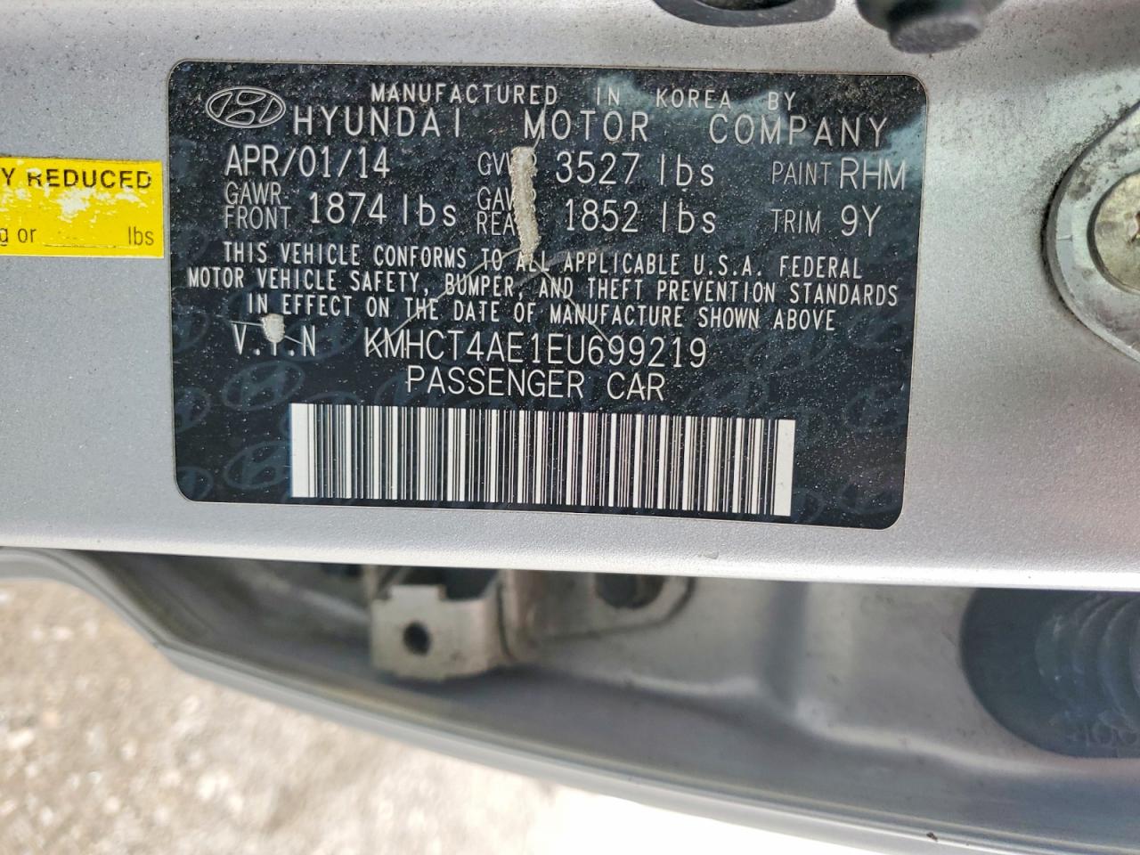 2014 HYUNDAI ACCENT GLS photo 34