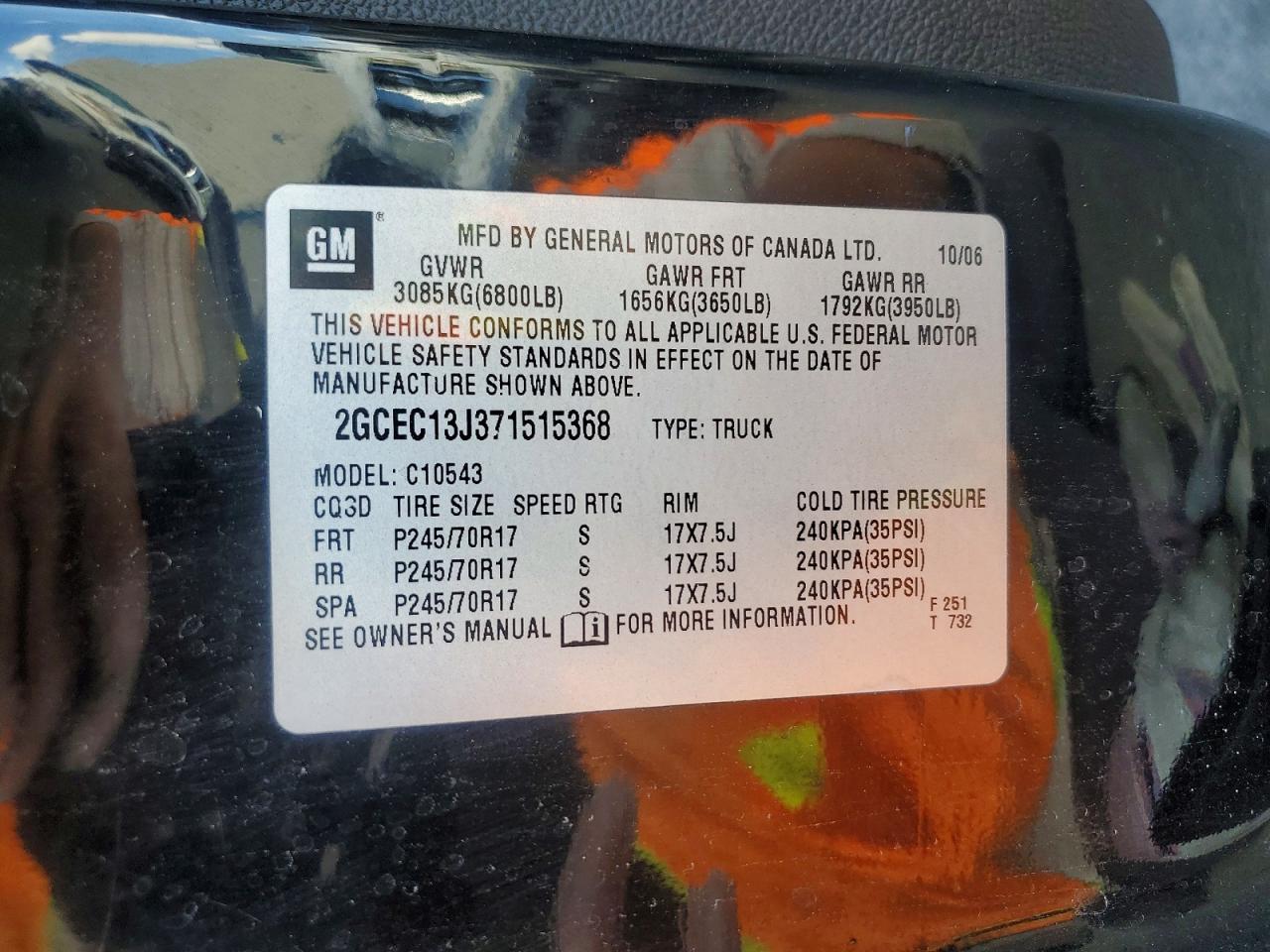 2007 CHEVROLET SILVERADO C1500 CREW CAB photo 23