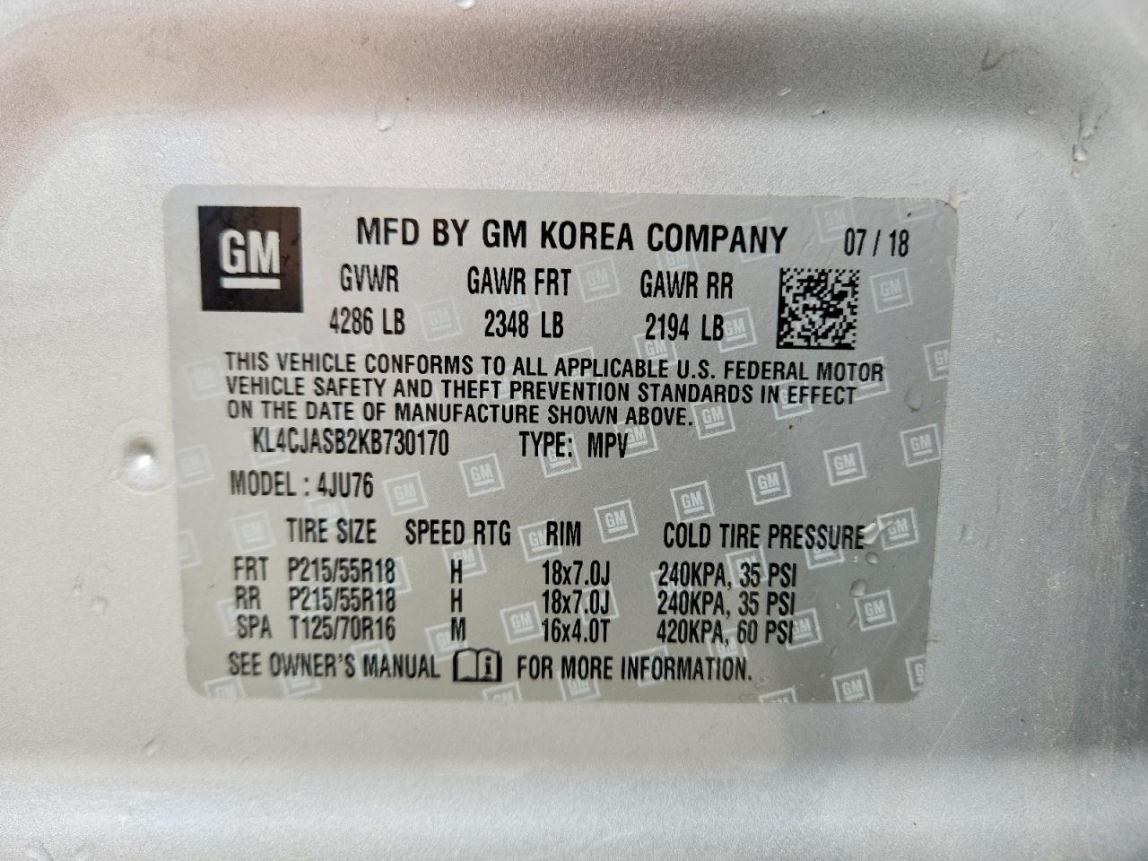 2019 BUICK ENCORE PREFERRED photo 40