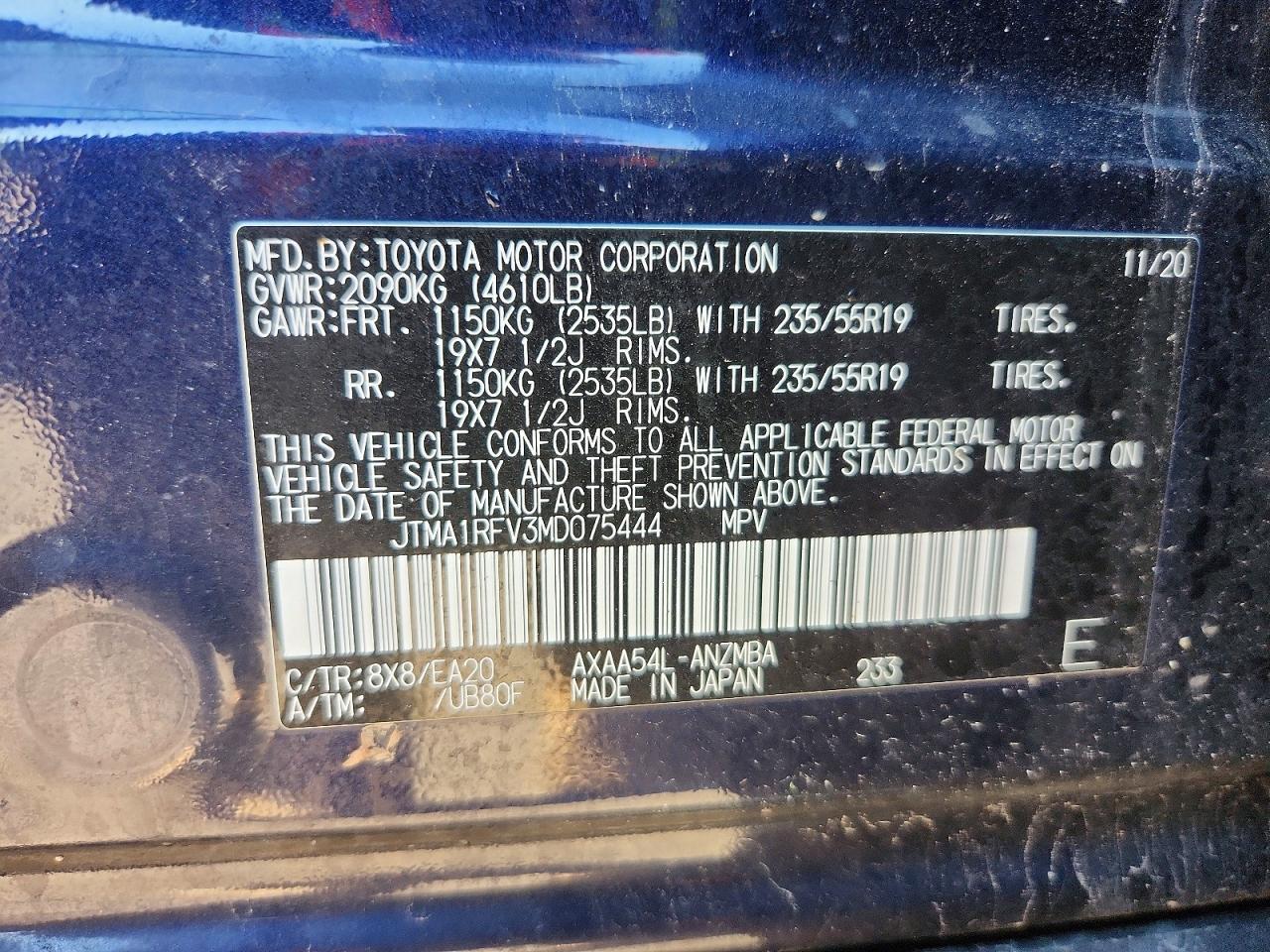 2021 TOYOTA RAV4 XLE PREMIUM photo 13