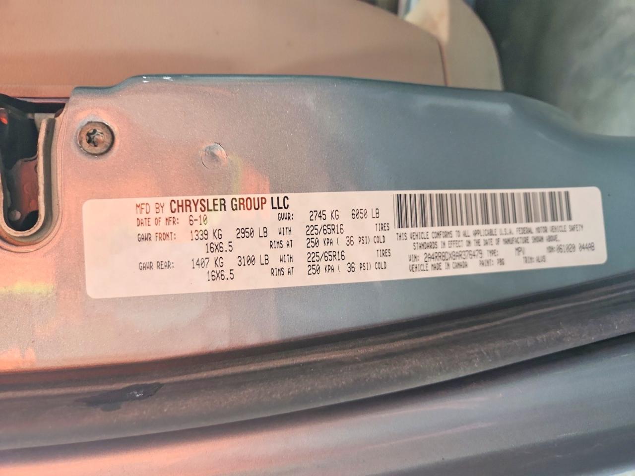 2010 CHRYSLER TOWN & COUNTRY TOURING PLUS photo 13