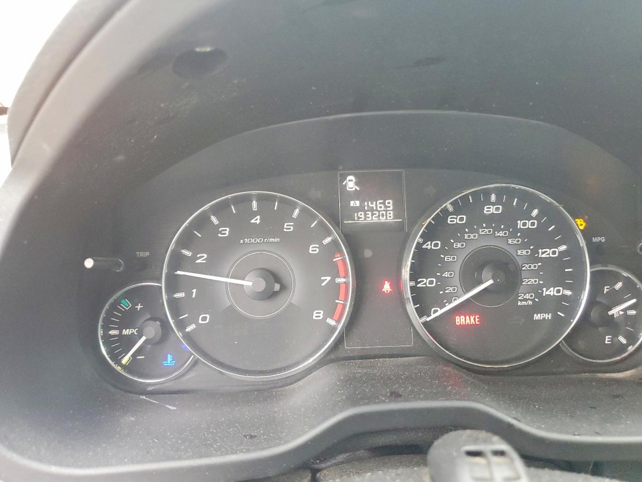 2012 SUBARU OUTBACK 2.5I photo 17