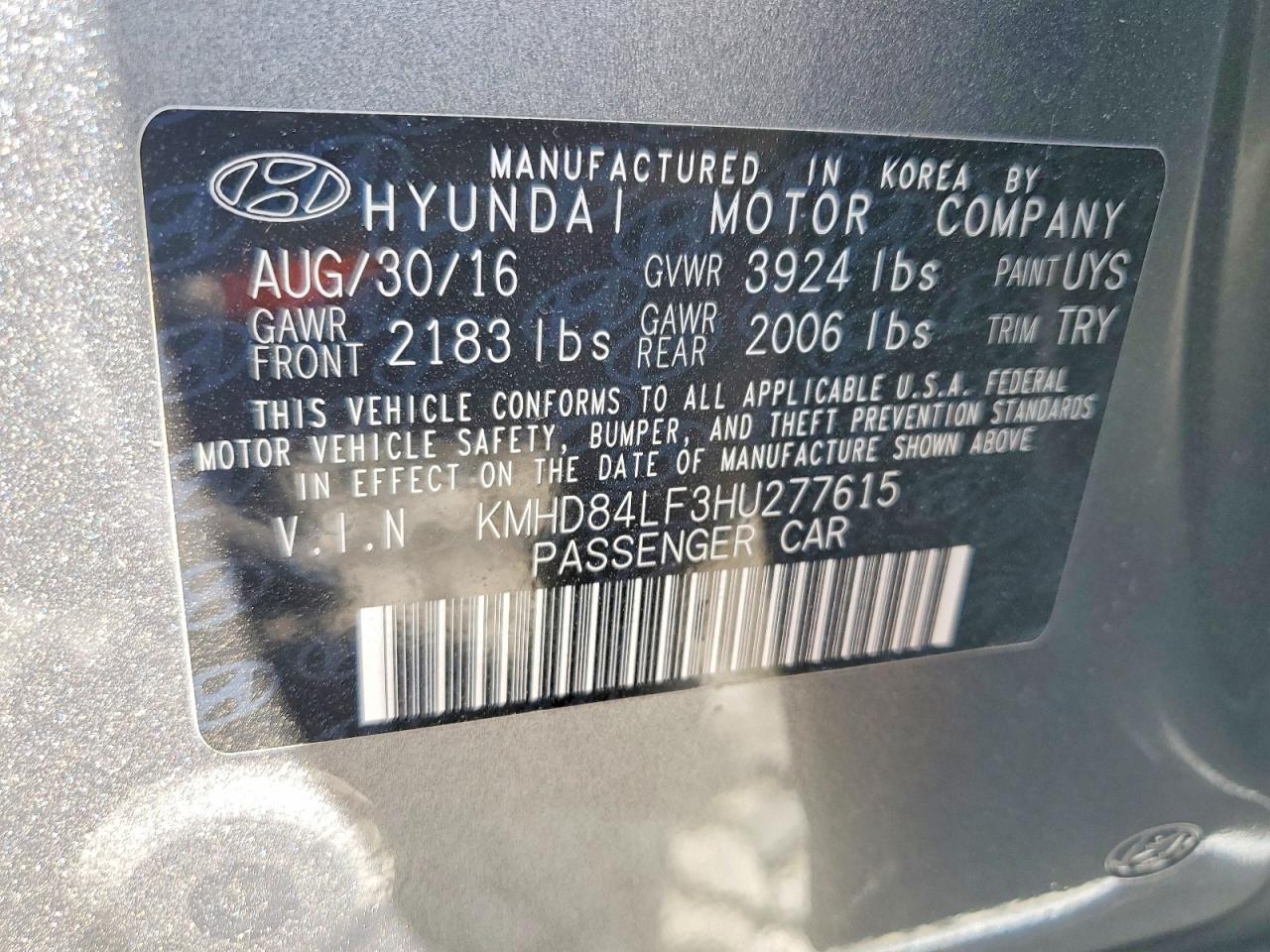 2017 HYUNDAI ELANTRA VALUE EDITION photo 34